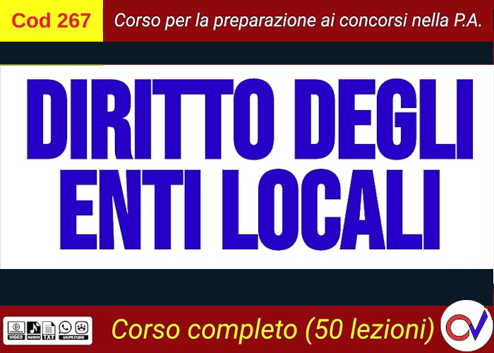 [GRATIS] Diritto degli Enti Locali (Cod267) di Omniavis