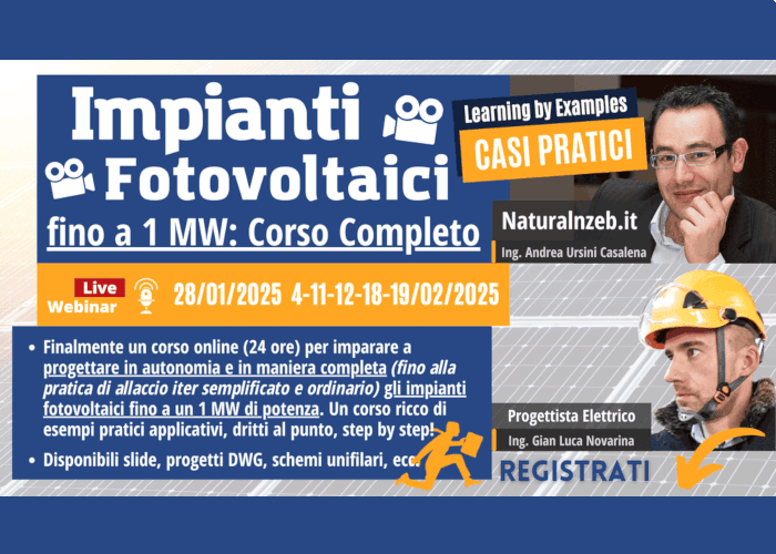 [GRATIS] Corso Completo Impianti Fotovoltaici di Naturalnzeb.it