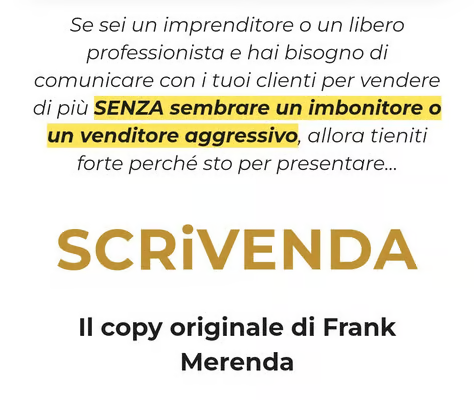[GRATIS] Scrivenda di Frank Merenda