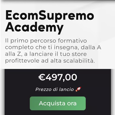 [GRATIS] EcomSupremo PREMIUM di OzBig