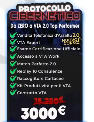 [GRATIS] Procotollo cibernetico VTA 2.0 top performer di Bigluca